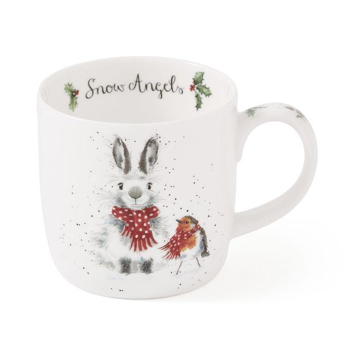 Wrendale Snow Angel Rabbit Mug