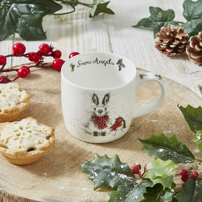 Wrendale Snow Angel Rabbit Mug