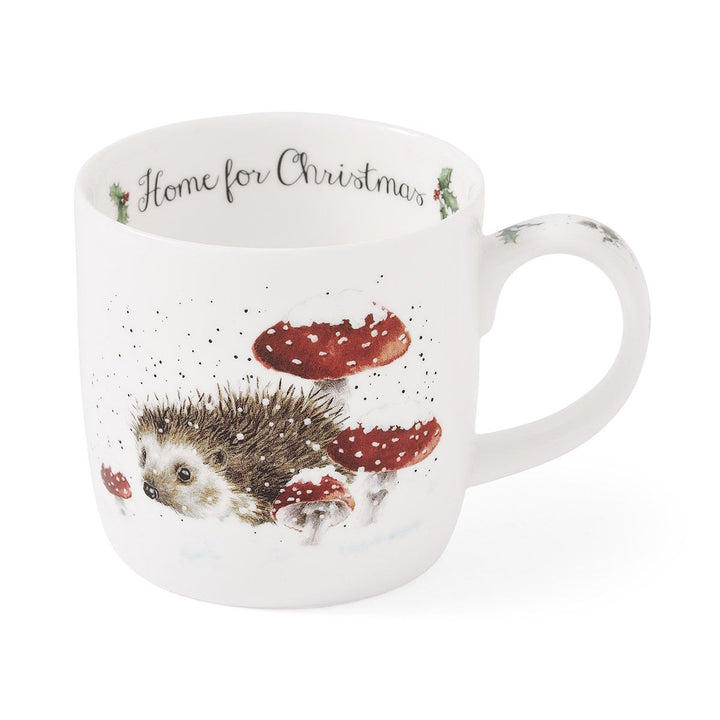 Wrendale Home For Christmas Porcupine Mug