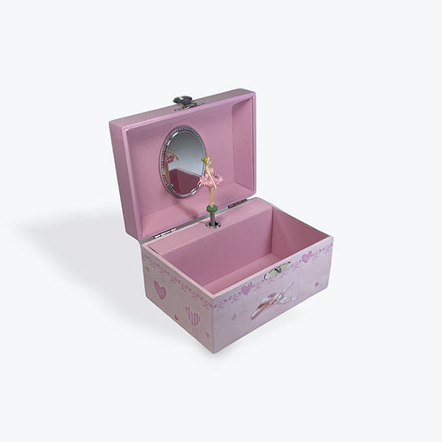 RECTANGLE MUSICAL JEWELLERY BOX WITH BALLERINAS