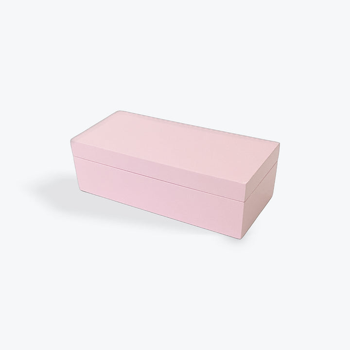 White Timber Rectangle Jewellery Box