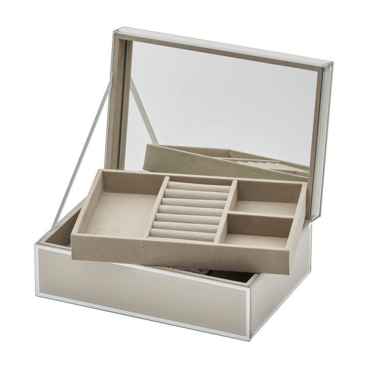 Sara Nude Large Jewellery Box