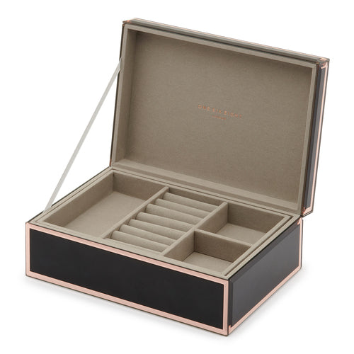 Sara Black Large Jewellery Box