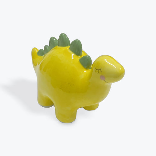 Yellow & Green Daisy The Dinosaur Money Box