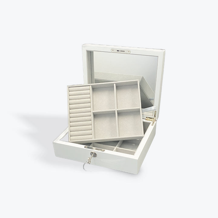 White Gloss Jewellery Box
