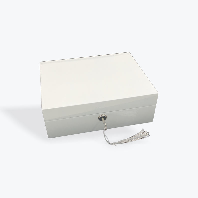 White Gloss Jewellery Box