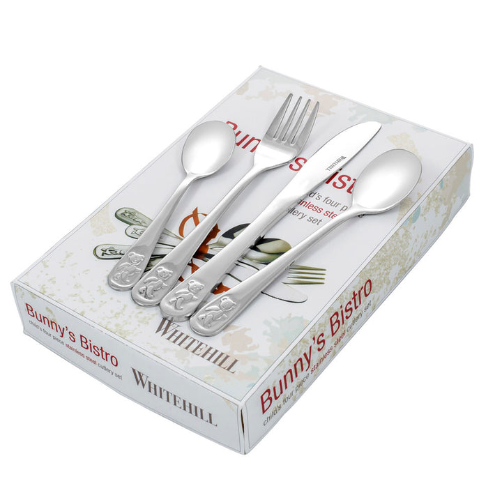 Stainless Steel 4 Piece Teddy's Table Cutlery Set