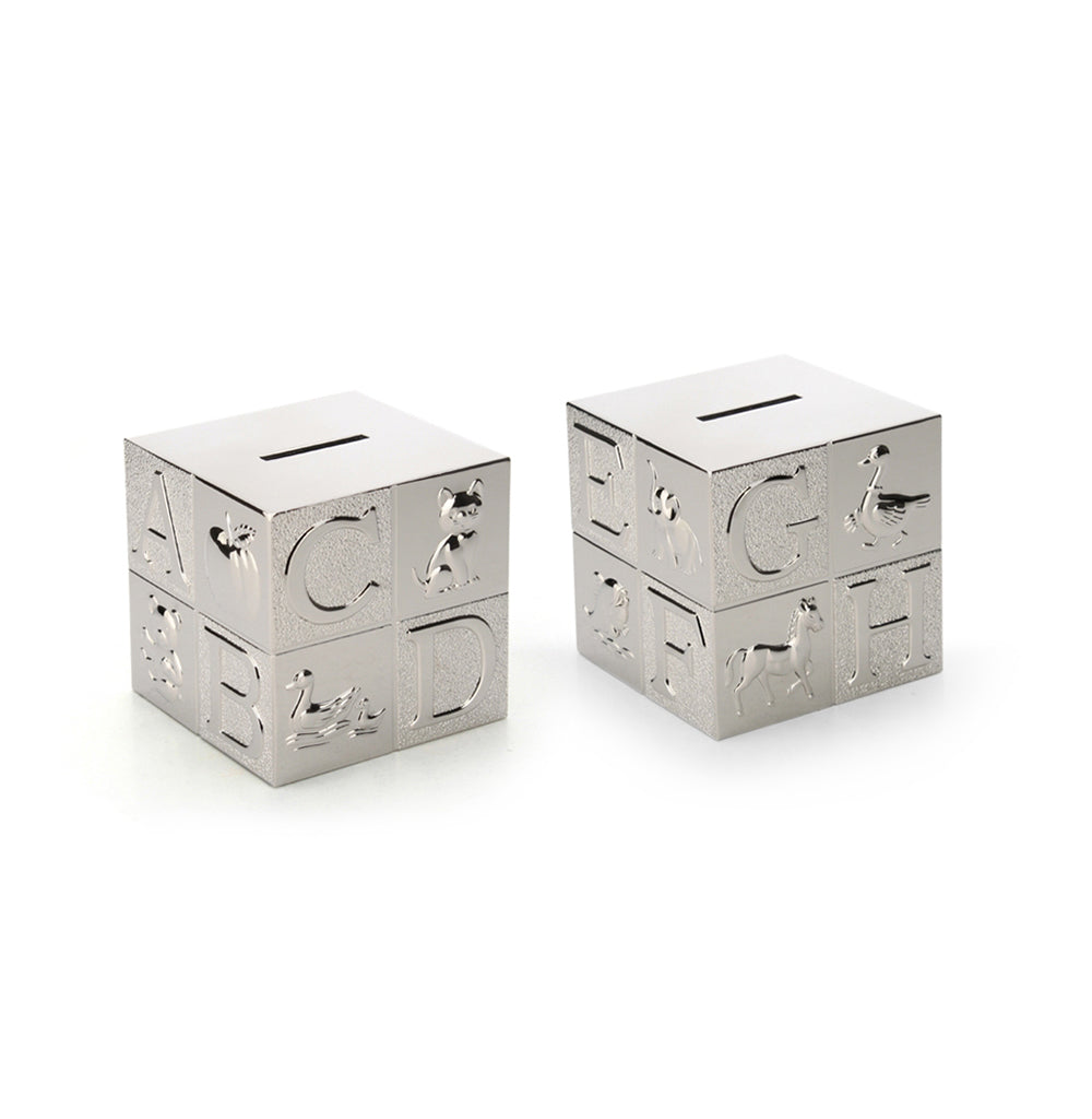 Silver ABC Money Box