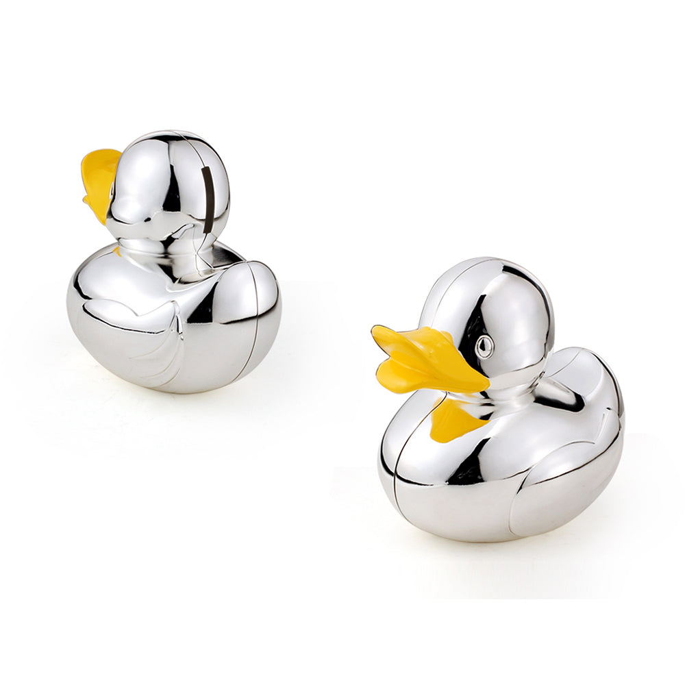 Silver Plated Duck Money Box