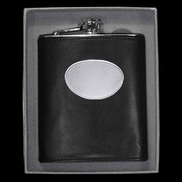 Stainless Steel Hip Flask With Leather Cover