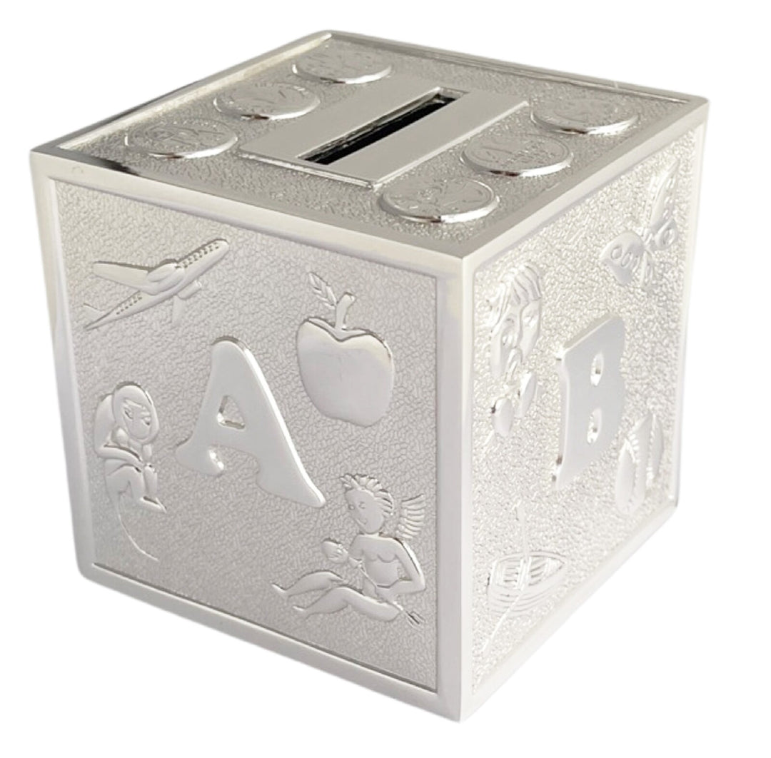 Whitehill Silver Plated ABC Money Box