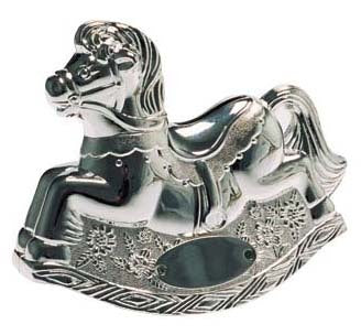 Whitehill Silver Plated Rocking Horse Money Box