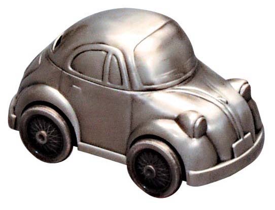 Pewter Volkswagon Car Money Bank