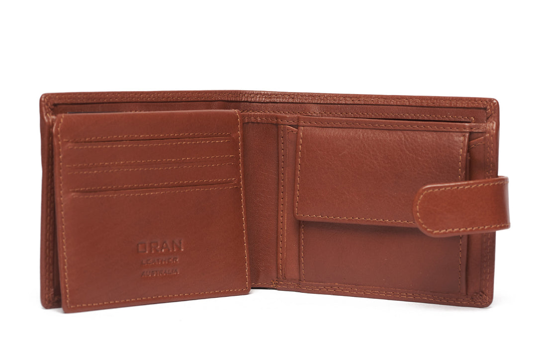 Oran Leather "Saffron" Cognac Gents Wallet