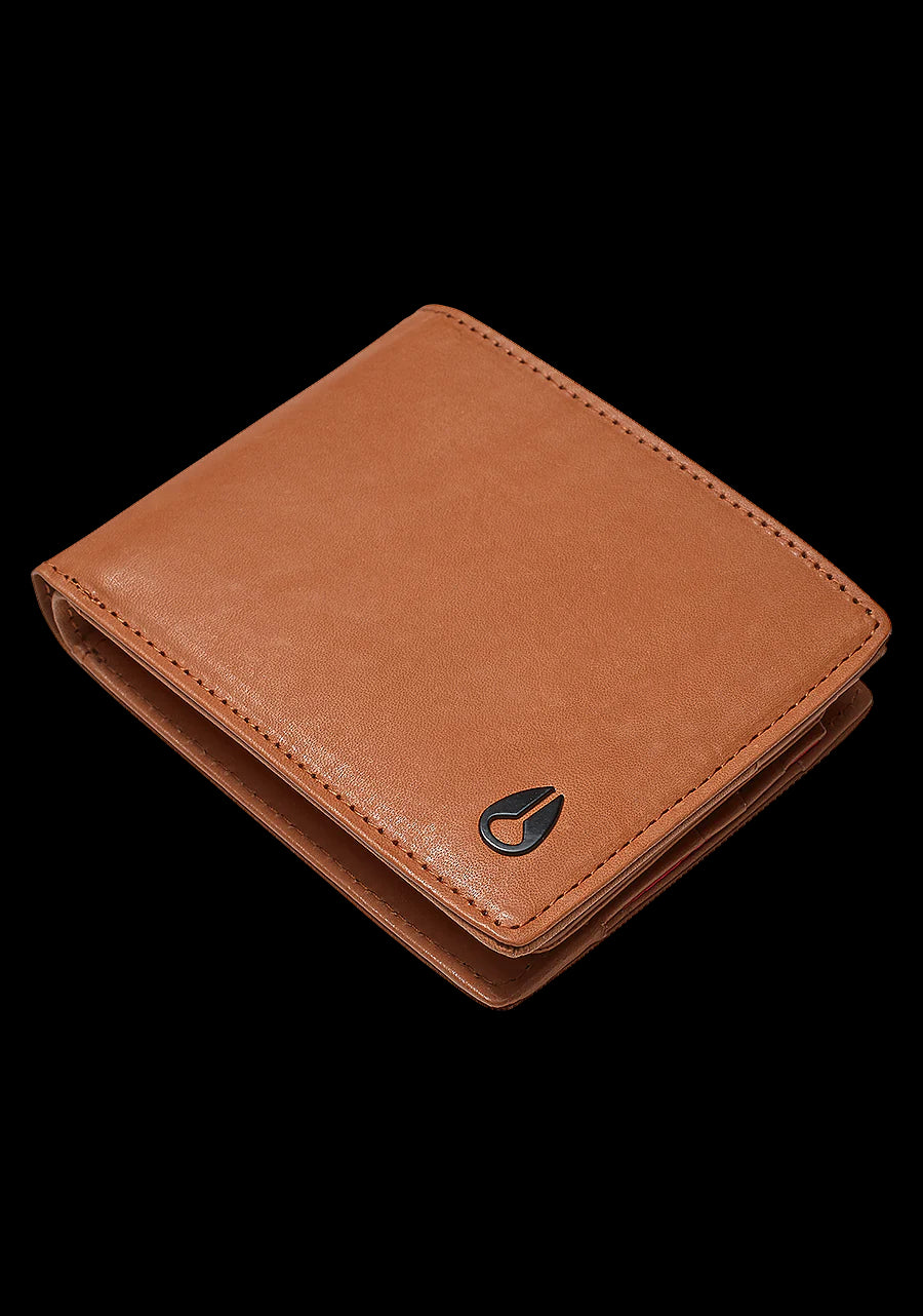 Nixon Pass Leather Wallet - Saddle