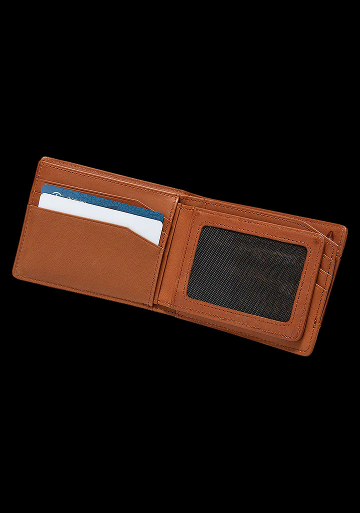 Nixon Pass Leather Wallet - Saddle